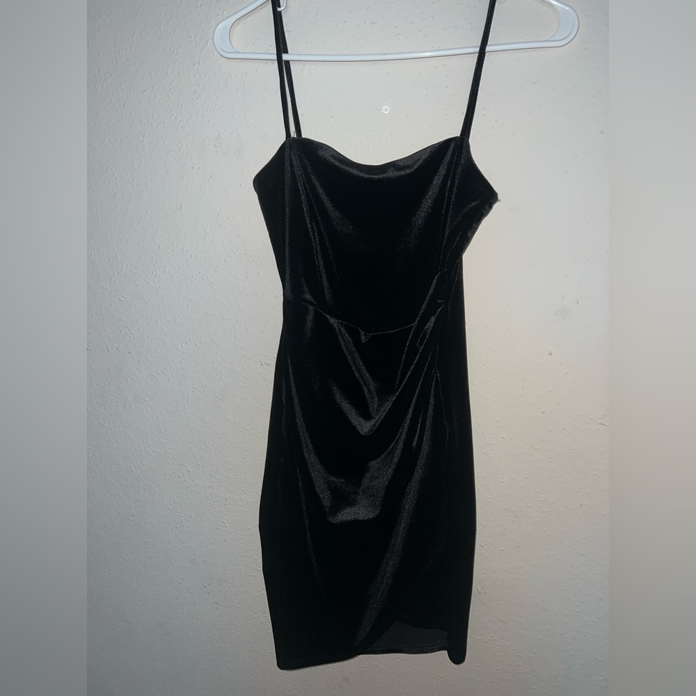 Black mini dress